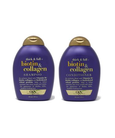Organix Thick and Full Biotin and Collagen DUO Set Shampoo + Conditioner 13 Ounce 1 Each by OGX