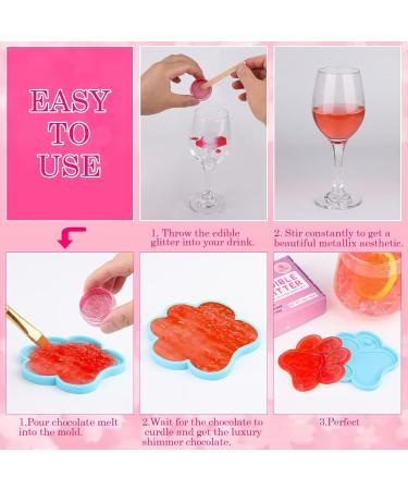 Edible Glitter Set - 6 Colors for Cocktails Cakes & More | 100% Food-Safe Glitter Powder for Desserts - Buy Online on GoSupps.com