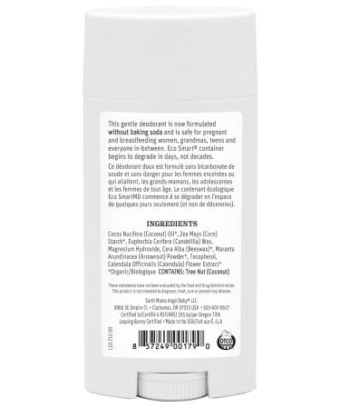 Earth Mama Simply Non-Scents Deodorant - Fragrance-Free Safe for Sensitive Skin Pregnancy & Breastfeeding Organic Calendula & Coconut Oil No Baking Soda or Aluminum - 2.65 oz - Buy Online on GoSupps.com