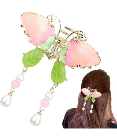 Butterflies Tassel Hair Clip | 3D Butterflies Clips | Hair Fashion Accessories Elegant Tassel Butterflies Hairpins Alloy Barrettes Tassel Butterflies -Shaped Hair Clip for Ladies Girls - Buy Online on GoSupps.com