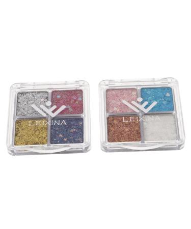 DRESSOOS 2pcs Glitter Eye Makeup Glitter Makeup Decorative Eyeshadow Makeup Eyeshadow Eye Glitter Eye Shadow