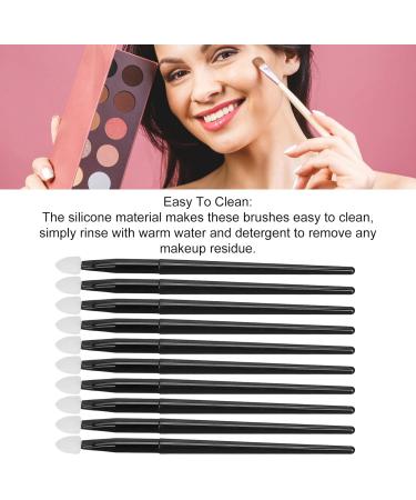 Silicone Eye Makeup Applicator Silicone Eyeshadow Brush Kit Easy to Clean Portable Long Lasting for Eyebrow Powder - Buy Online on GoSupps.com