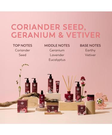 Handmade Soap Company Body Lotion - Coriander Seed Geranium & Vetiver - Natural Vegan Cruelty-Free 10 fl oz - Best Body Cream for Dry Skin - Buy Online on GoSupps.com