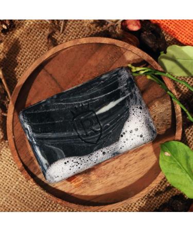 R-awls Charcoal Bath Soap - Deep Cleansing Anti-Pollution Handmade with Activated Charcoal & Eucalyptus Oil - 125g for Men & Women - Buy Online on GoSupps.com