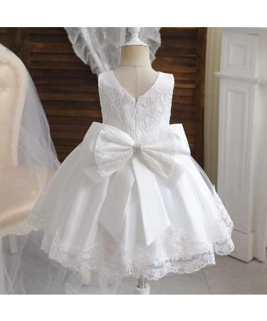 NNJXD Flower Princess Birthday Party Dress 648 White-a | 3-4 Years - Buy Online on GoSupps.com