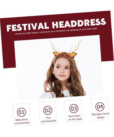 minkissy 2 Pairs Christmas Glow Barrette Winter Hair Barrettes Christmas Hair Clips for Women Pine Cone Berry Hairpins Led Deer Antlers Hair Clips Hair Bands Resin Elk Miss Pine Cones - Buy Online on GoSupps.com