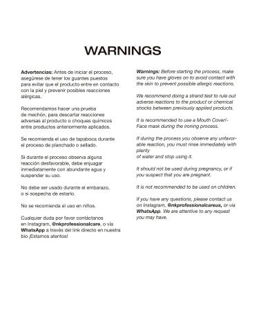 NK Hair Straightening Treatment with Keratin - 2-Step Nourishing & Smoothing Formula for All Hair Types - 60ml (4oz) - International Shipping Available - Buy Online on GoSupps.com