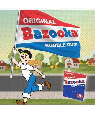 RiverFinn Bazooka Bubble Gum Throwback Wallet Pack Case of 12 Packs Fun Retro Candy! Great for Christmas Stockings & Gifts Movie & Game Nights & More! ((1) - 12 Pack) - Buy Online on GoSupps.com
