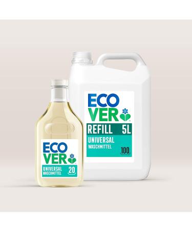Ecover Universal Liquid Detergent Hibiscus & Jasmine 1.5L | Plant-Based Eco-Friendly 30 Washloads Protect & Maintain Clothing - Buy Online on GoSupps.com
