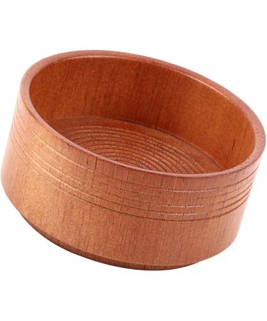 Hspemo Wooden Shaving Soap Bowl - 8x8x4 | Essential Tools for Men - Perfect for Razors & Foam Cleaning - Buy Online on GoSupps.com
