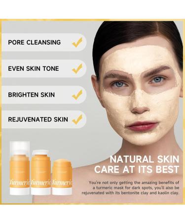 Mask Stick Turmeric Facial Mask Clay For Brightens Deep Cleans Face Masks Skincare Turmeric Skin Care Mask For Controlling Acne Oil And Refining Pores 1pc - Buy Online on GoSupps.com