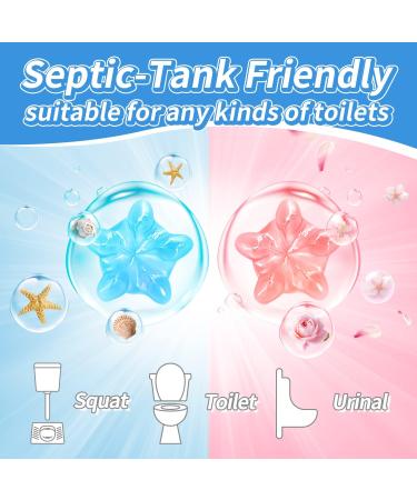 NATRUTH Toilet Cleaning Gel 4PCS - Flower and Ocean Fragrance - Long-lasting Cleanliness for Toilets, Basins, and Sinks - Buy Online on GoSupps.com