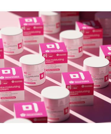 Rice Cream Moisturizer for Face | 42% Organic 97% Natural | Sake Extract & Hyaluronic Acid | K-Beauty Skincare 2oz - Buy Online on GoSupps.com