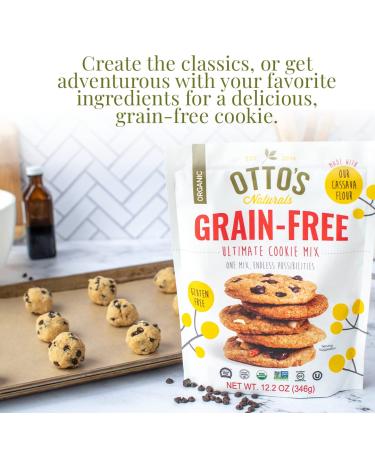 Otto's Naturals Organic Cassava Flour Cookie Mix - Gluten-Free, Non-GMO - 12.2 Oz (2 Pack) - Buy Online on GoSupps.com
