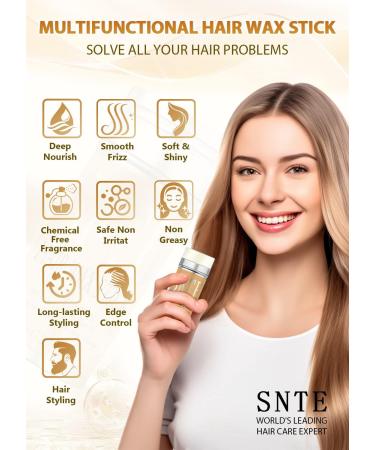 Samnyte Hair Wax Stick for Flyaways | Long-Lasting Tamer & Styling Solution | 3-Second Hair Finishing Stick - Ideal for Brown Hair - Buy Online on GoSupps.com