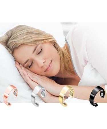 Snorno Ring - Anti Snoring Magnetic Therapy Ring for Men & Women | 2pcs Black - Effective Snoring Prevention - Buy Online on GoSupps.com