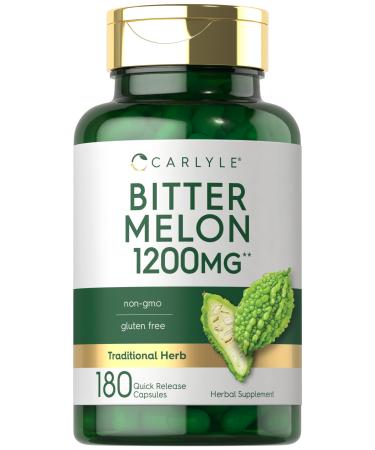 Carlyle Bitter Melon Capsules | 180 Count | Non-GMO & Gluten Free Extract | Complex Supplement 180 Count (Pack of 1)