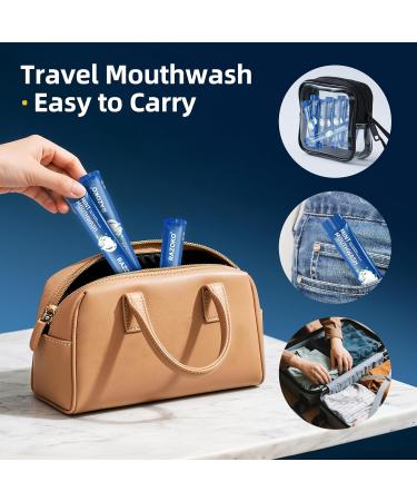 RAZOKO Mouthwash Travel Size-Portable Fresh Mint Packets,Alcohol & Fluoride Free Mouthwash,Disposable Oral Care Strips Mint 0.41 Fl Oz (Pack of 20) - Buy Online on GoSupps.com