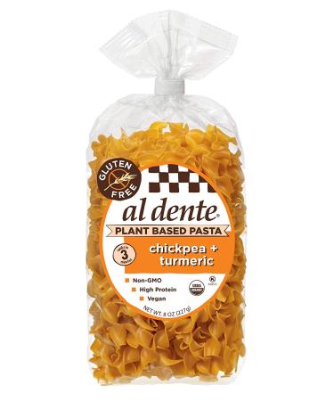 Al Dente Chickpea + Turmeric Plant-Based Pasta 8 oz (Pack of 6) - Gluten-Free & Vegan-Friendly - Buy Online on GoSupps.com