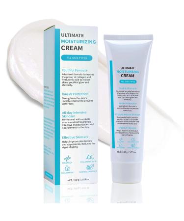 Mtmult Youthful Formula Facial Moisturizer with Niacinamide & Hyaluronic Acid - Face Cream for Deep Hydration Infused with Centella Asiatica & Collagen - Daily Moisturizer for Youthful Skin