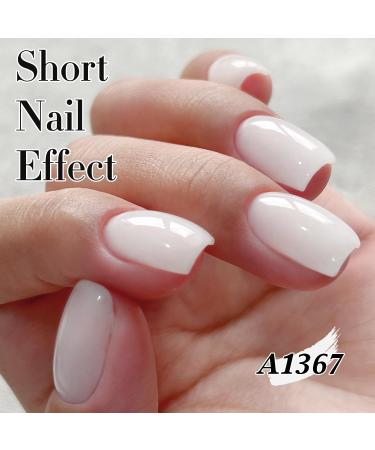 Double Rhythm Gel Polish | 15ML Sheer Neutral Milky White Jelly Nail Art - DIY at Home - Buy Online on GoSupps.com