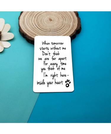 Loss of Pet Wallet Card Gifts Pet Memorial Card Sympathy Gifts for Men Women Family Dog Cat Remembrance Gift for Pet Lover in Memory of Dog Cat Gifts Memorial Gift for Friends Coworker Family - Buy Online on GoSupps.com