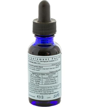 Birth Song Botanicals Children's Organic Daily Immune Herbal Tincture, Herbal Astragalus Supplement, 1oz Bottle - Buy Online on GoSupps.com
