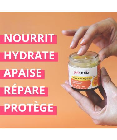 PROPOLIA - Organic - Universal Balm - Multi-use care for body face hair & beard - Beeswax Honey Pollen & Propolis - 100% natural - Made in France - 60 ml - Buy Online on GoSupps.com