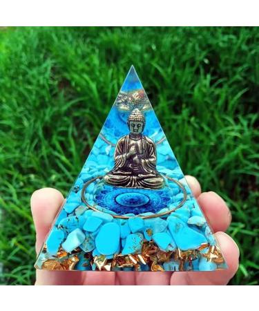 Pyramid Orgon Crystal Energy Tower | Reiki Chakra Healing Stones | Positive Energy Meditation Tool | Living Room Decor Gift - Buy Online on GoSupps.com