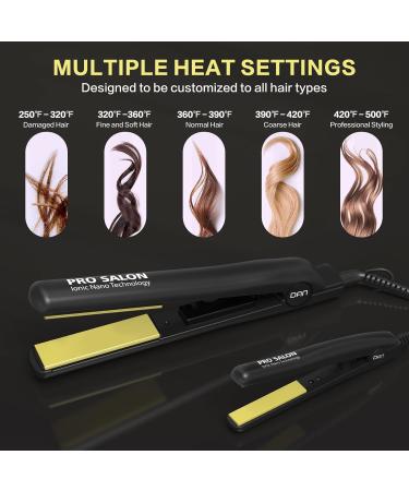 Professional Hair Straightener Set - Fast Heating Ceramic Flat Iron Kit | Dual Voltage 110-240V | Salon Quality Multi-use Hair Styling - Buy Online on GoSupps.com