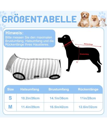 PatinaDrift Dogebody Suit - Post-Op Wound Protection for Dogs | Cone Alternative for Castration Recovery | Small Gray Dog Outfit - Buy Online on GoSupps.com