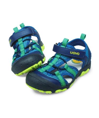 UOVO Boys Sandals Trekking Hiking Children Sandals Summer Shoes Outdoor Closed Toe Sandals Sporty 25-35 23 EU Blue