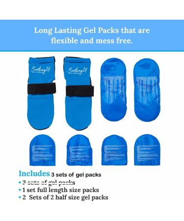 Soothing U Gel Hot Cold Therapy Socks for Ankle Heel Pain - Compression Relief for Plantar Fasciitis & Neuropathy - Microwaveable & Cooling Gel for Men & Women - Buy Online on GoSupps.com