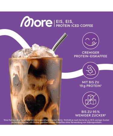More Protein Iced Coffee - Dark Cookie Crumble 500g | Low Sugar & Fat | Premium Quality - Made in Germany - Buy Online on GoSupps.com