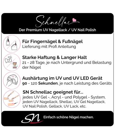 Buy SN SCHNELLAC Cloud 9 UV Nail Polish - White Opaque Vegan Gel HEMA Free 10ml | International Shipping Available - Buy Online on GoSupps.com