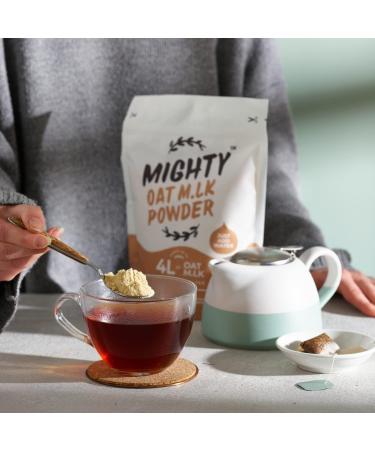 MIGHTY Oat Milk Powder (375g Bag Makes 4L of Oat M.lk) Vegan Coffee Creamer Dairy Free Lactose Free Ideal for Camping Travelling Festivals - Buy Online on GoSupps.com