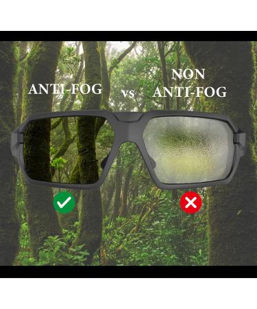 HUNTERSKY Tactical Shooting Glasses | Military Grade Ballistic Protection | Anti-fog Paintball Goggles - Buy Online on GoSupps.com