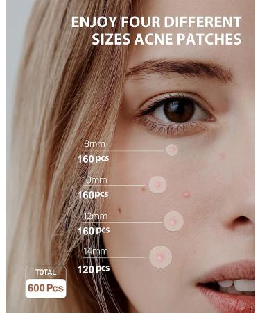 Pimple Patches 600Pcs - Acne Spot Treatment Stickers for Face Skin Care - Buy Online on GoSupps.com