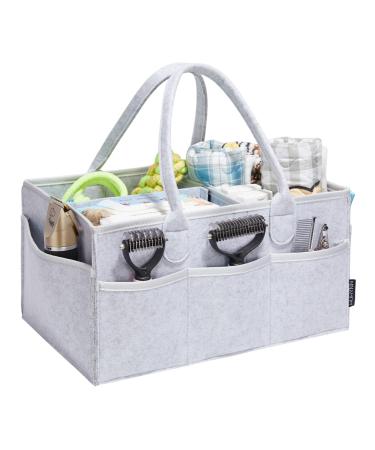 Huhynn pet care bag dog care accessories organizer bag dog-fur care bag for outdoor travel (only bag) (silver gray) - Buy Online on GoSupps.com