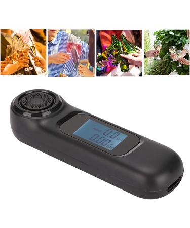 Junlucki Noncontact Breathalyzer Alcohol Tester | Digital Blood Alcohol Meter with LCD Screen | USB Rechargeable Portable Meter - Buy Online on GoSupps.com