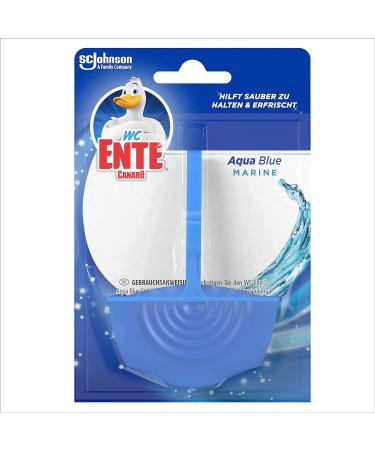 WC-Ente Aqua Blue Hanger Toilet Air Freshener - Marine Fragrance Pack of 6 (6 x 36g) for Long-Lasting Freshness - Buy Online on GoSupps.com