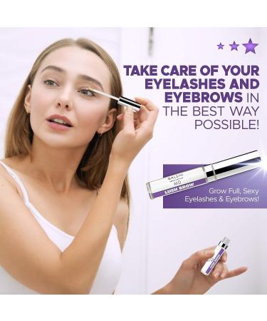 Lush Brow Eyebrow & Eyelash Growth Serum with Peptides - Dermatologist Developed | 5ml - Buy Online on GoSupps.com