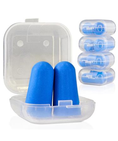 Ear Plugs (5 Pairs) Foam Earplugs Noise Cancelling Soft and Comfortable for Sleeping Working Travelling Studying