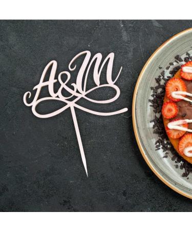 Personalized Wooden Cake Topper with Name | Custom Birthday Wedding & Baptism Decoration - Buy Online on GoSupps.com