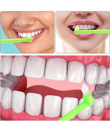 Ouligay 10pcs Tuft Toothbrush Set - Compact Interdental & Orthodontic Braces Cleaning Brushes - Multicolor - Pack of 10 - Buy Online on GoSupps.com