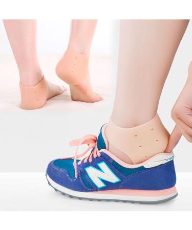 Silicone Heel Protectors for Cracked Heels - 8 Pack | Cushioned Inserts for Plantar Fasciitis Achilles Tendonitis & Blister Prevention | Moisturizing Callus Relief - Buy Online on GoSupps.com