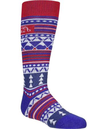 Bridgedale Kid's Merino Ski Socks (2 Pack) - Small Royal/Red - Buy Online on GoSupps.com