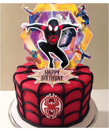 Valentina Buck 52 Spider Cake Toppers Cupcake Toppers Set Birthday Decorations for Parallel Universe Theme Bday Cupcake Toppers Cake&Cupcake Decors - Buy Online on GoSupps.com