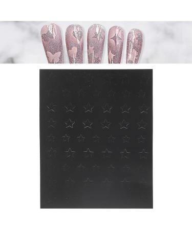 10 Sheet Airbrush Stencils Nail Stickers for Nail Art Star Pattern Hollow Nail Decals Printing Template - Buy Online on GoSupps.com