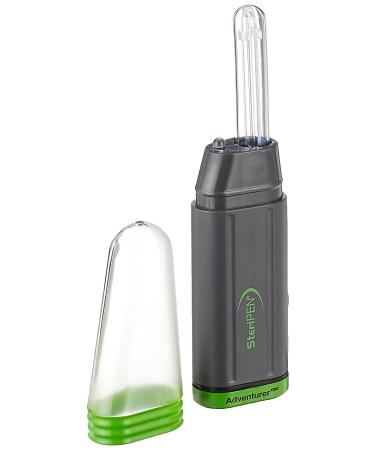 SteriPen Adventurer Opti UV Personal Water Purifier for Camping, Backpacking, Emergency Preparedness and Travel Black/Green Small
